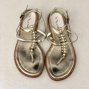 Nina Metallic Sandals